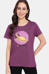 Rosaline Bloom Fest Knit Cotton Top (Pack of 2) -  Orange Purple — thumbnail 2